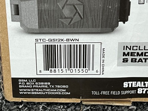 Stealth Cam QS12K Infrared Trail Camera 10MP 60 Foot Range w/ SD Card Batteries - Picture 5 of 5
