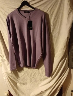 Herrenpullover JAMES PRINGLE XL Fliederfarben Klassisch-elegant Neu
