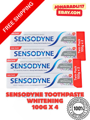 4 x100g Sensodyne Gentle Whitening Toothpaste Sensitivity ( FREE SHIPPING)