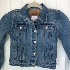 Levi  s Kids Trucker Denim Blue Jacket Sixe 6 6-7 yrs Boy Girl Large