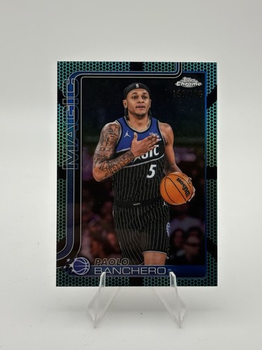 2025-2026 NBA Topps Chrome Update Paolo Banchero  #5 Aqua Basketball /199