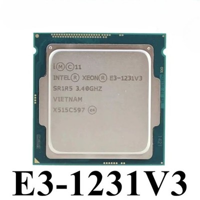 Intel Xeon E3-1231 V3 SR1R5 8M Quad Core 3.4GHz 4 Core LGA1150 CPU Processor 80W