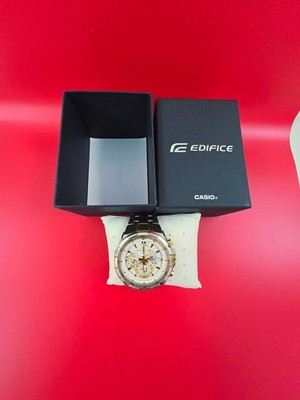 Casio Edifice EFR-539 Chronograph Watch Stainless Steel WR100M Box Fully Working