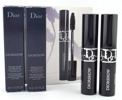 2 x NIB Dior DIORSHOW Mascara Volume 090 Noir Black 4ml / 0.13oz each
