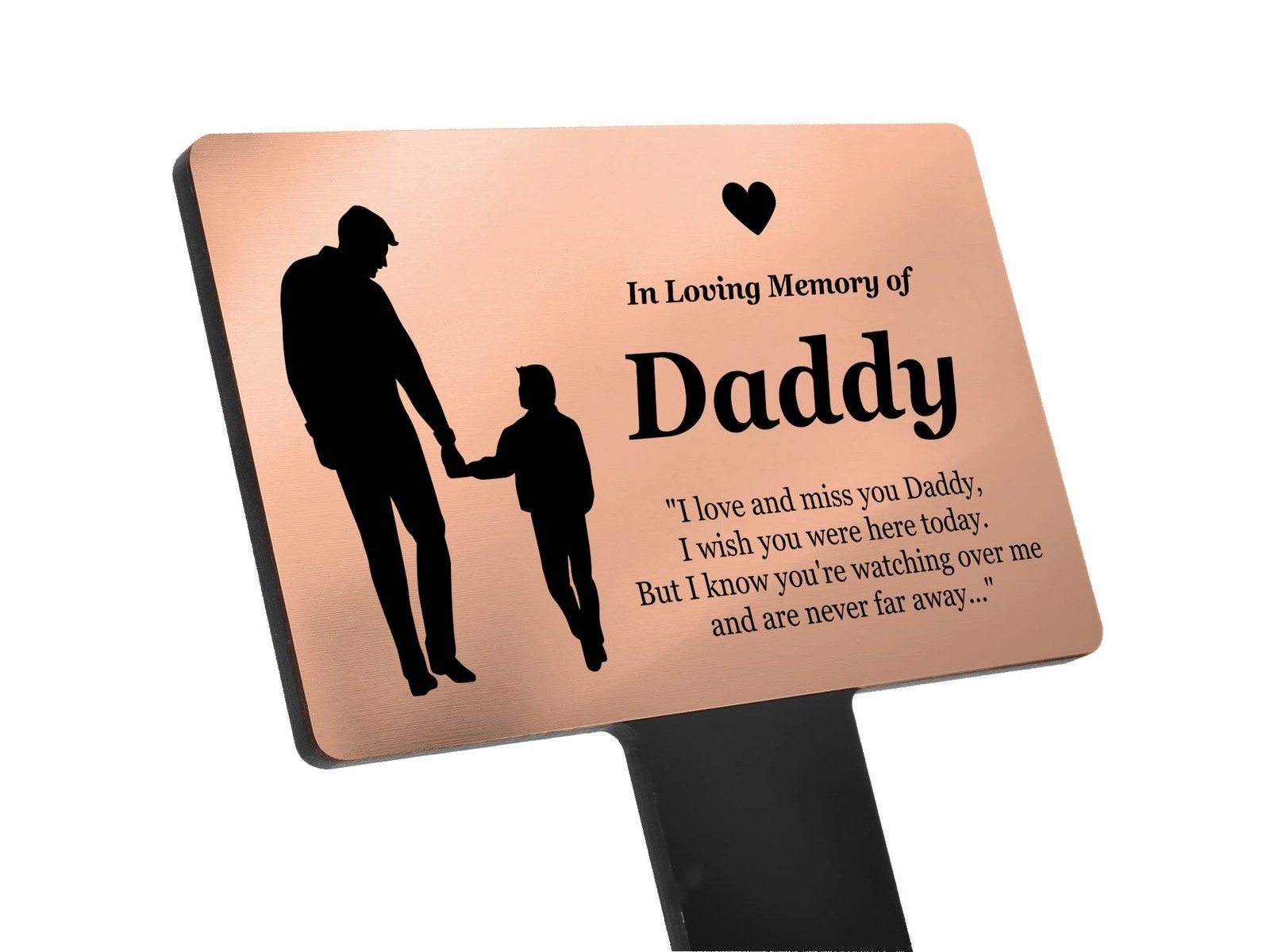 Gold Daddy Memorial Grave Marker – 230x140mm Acrylic Stake