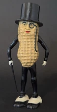 Vintage Planters Nuts Mr. Peanut Walking Wind Up Toy Works