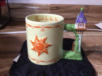 Disney Store Tangled Rapunzel Lantern Mug Coffee Cup Tower Handle Disney World