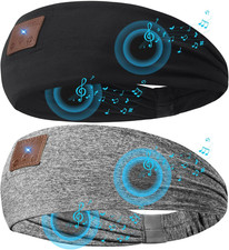 2-Pack Sleeping Headphones Wireless Bluetooth 5.4, Headband Headphones with Ultr