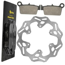 Rear Brake Disc Rotor with Brake Pad Compatible with Yamaha YZ125 YZ250