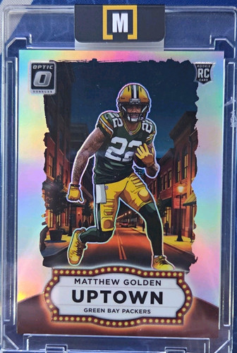 Panini 2025 Donruss Optic Uptown Prizm Matthew Golden RC #14 Packers