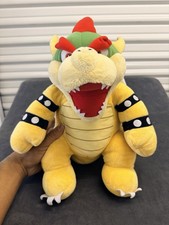 Build A Bear Nintendo BOWSER King Koopa 15" Plush Super Mario 2021 Talking Sound