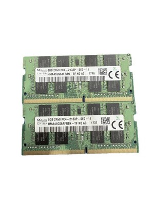 lot of 2 SK HYNIX HMA41GS6AFR8N-TF  8GB 2RX8 PC4-2133P LAPTOP RAM  MEMORY