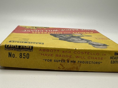 Castle Films Abbott e Costello in 'Have Badge Will Chase' pellicola 8mm n. 850 - Foto 4 di 8