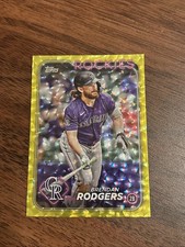 2024 Topps Series 1 Gold  Foil Board Brendan Rodgers #322 /50 🔥SSP Rockies