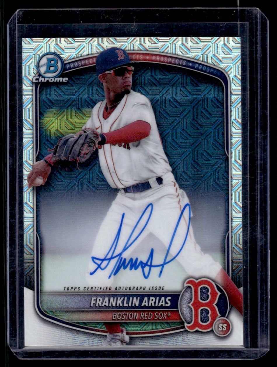 2025 Bowman Chrome Mega - Prospects Autographs Franklin Arias Auto Boston Red