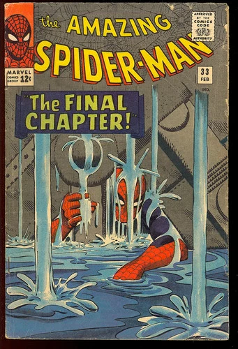 Amazing Spider-Man #33 (Missing Two Non-Story Pages) Silver Age Marvel 1966 VG-*