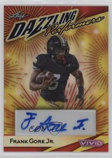 2024 Leaf Vivid Dazzling Performers Red Prismatic 6/8 Frank Gore Jr Auto 13u1