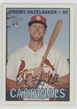 2016 Topps Heritage High Number Gum Damage Back Jeremy Hazelbaker Rookie RC fm0