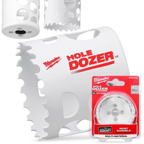LochsäGe Bohrkrone 65 Mm Bi-Metall Bohrer FüR Metall Aluminium Holz Gipskarton-image