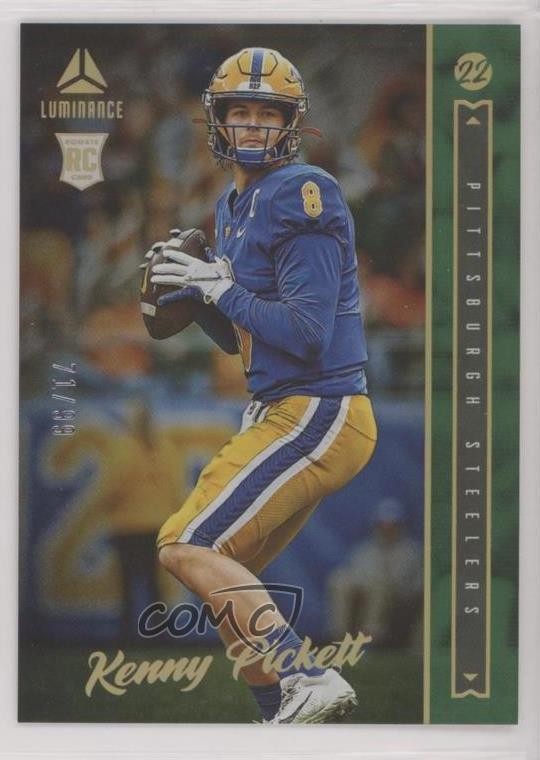 2022 Panini Luminance Rookie Green 71/99 Kenny Pickett #101 Rookie RC 11oh