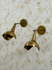 Brass Wall Lamp -Mid Century Wall Sconce -Italian Stilnovo Style Unique Designer