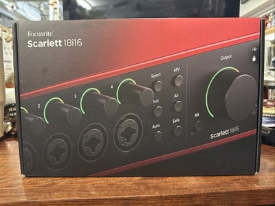 Focusrite Scarlett 18i16 4th Gen USB Audio Interface - Brand New
