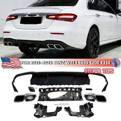 For 2021-2023 Benz E-class W213 Upgrade E63s E200 E350 A Style Rear Diffuser US 