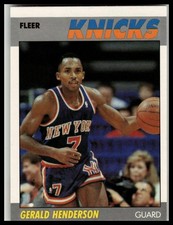 Fleer 1987-88 Fleer Gerald Henderson #50 Basketball