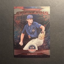 Panini Stars & Stripes 2026 Fireworks Insert Gabe Gaeckle Collegiate Team #4 USA