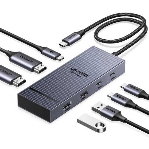 UGREEN Revodok Pro 207 USB C Docking Station 10Gbps, 7-in-1 Docking Station Dua