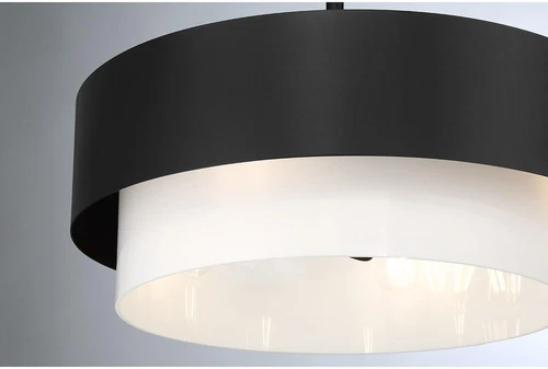 Diana Fandelier Mid-Century Chandelier Ceiling Fan, Matte Black - Picture 2 of 6