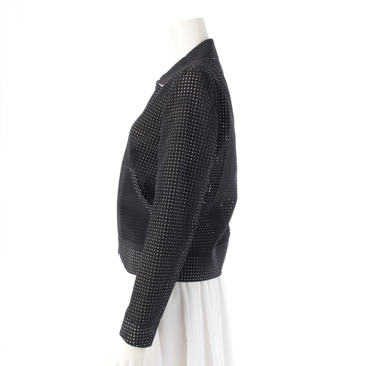 ALTRA ISSEY MIYAKE Giacca da Punching Top IM41FC004 Nero Bianco 1