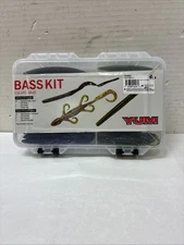 YUM 48 piece Bass Worm Kit Hooks Plastics Tackle Tray Pradco Scent Infused Baits