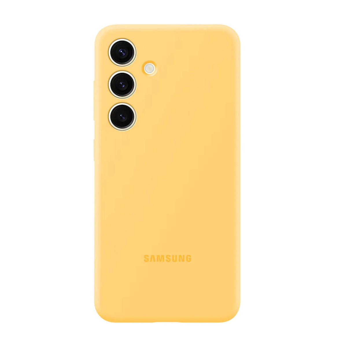 Coque souple Galaxy S24 Plus jaune pour éviter les rayures et les bris