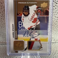 2023 UD TEAM CANADA JUNIORS..Laura Stacey..PREMIUM AUTOGRAPH..PATCH..144/175..#