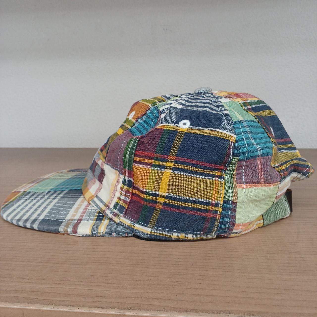 Cap Model Multicolor Patchwork Inner Stain Condit… - image 2