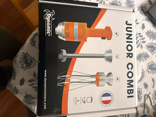Dynamic Junior Combi Variable Speed Immersion Blender w/ Whisk & Shaft