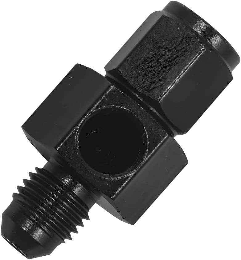 4AN Male Flare to 4AN Female Swivel Adapter with 1/8 NPT Gauge Port Color: AN4
