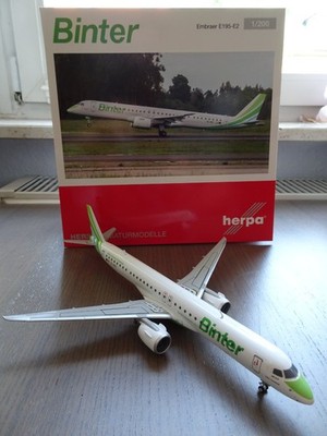Herpa Binter Canarias Embraer E195-E2 - EC-NEZ - 1:200 - 573009 - NG&OVP