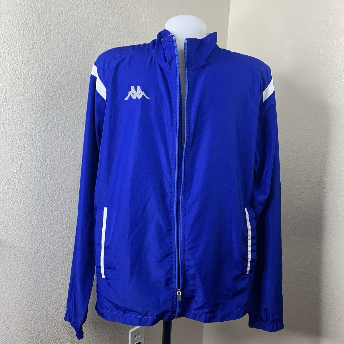 Kappa Blue Full Zip Men's Sz M? Jacket Lightweight Coat | eBay