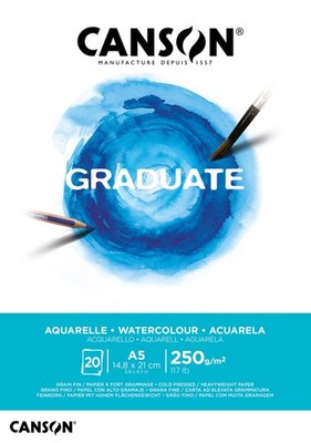 CANSON Studienblock GRADUATE AQUARELLE, DIN A3