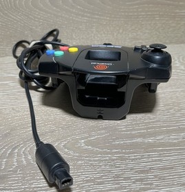 Sega Dreamcast Sega Sports Edition Black Console With Controller Cables Tested