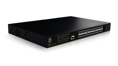 LEVELONE Switch GEP-2861 - 28-PORT GIGABIT L2 MANAGED POE 802.3 at/af 390W, 4-P