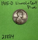 1915 D Lincoln Wheat Cent / Penny 1c Fine