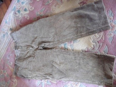 ALTE HOSE GROSSER VATER SAMT KHAKI GR 56