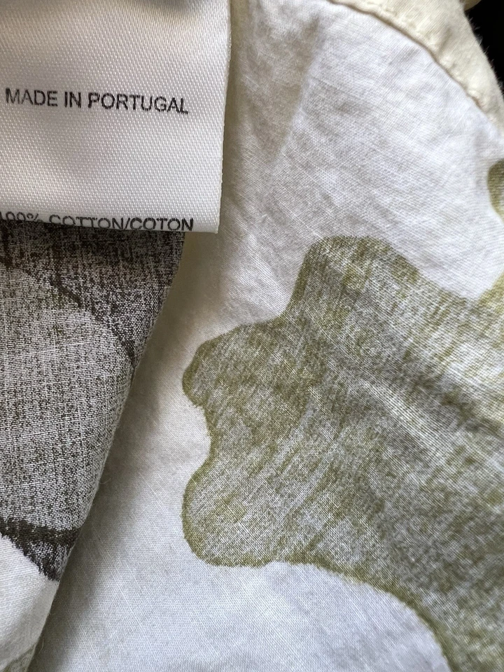 Pottery Barn Teen Green Camo 100% Cotton Twin One Flat Sheet Only Portugal - Image 3 of 4