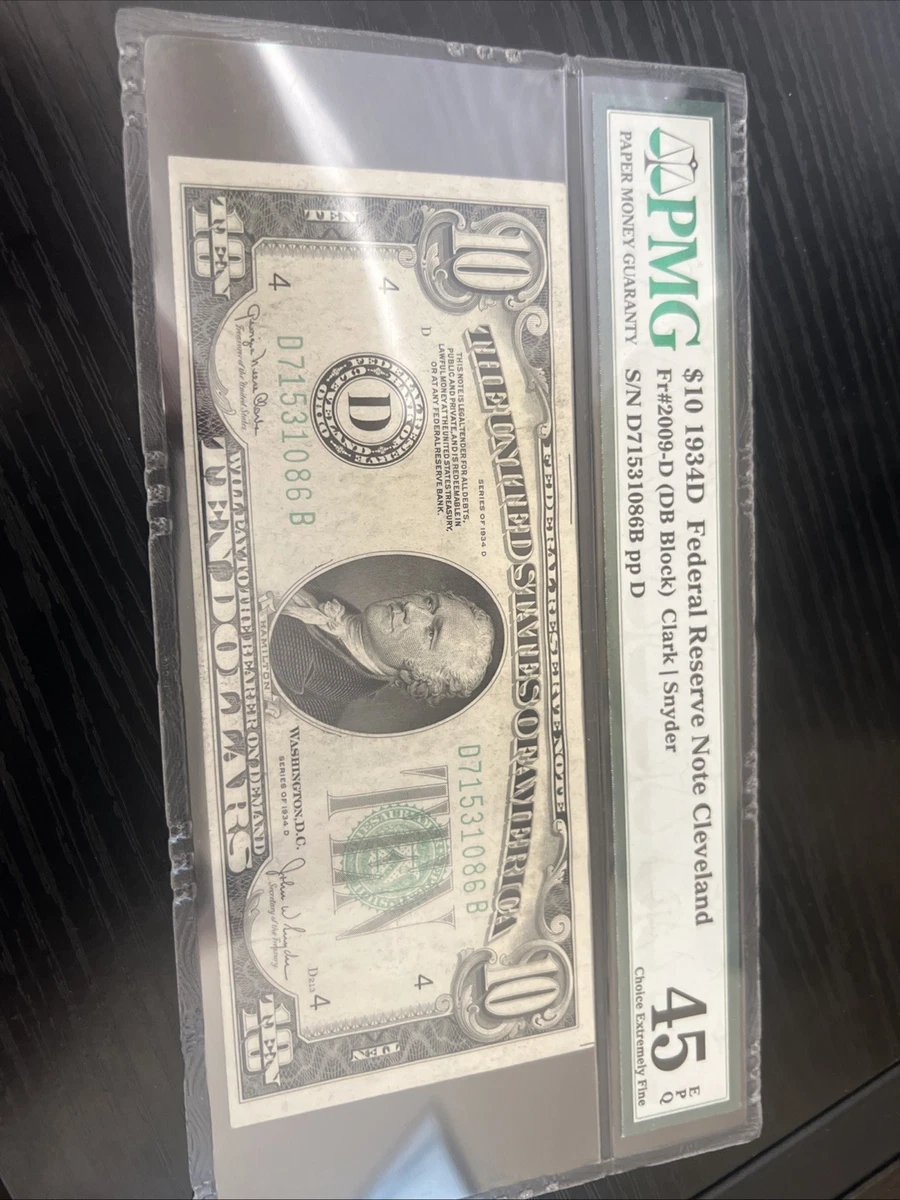 EPQ/PPQ PMG 1934 Year US Small Size Paper Money Notes for sale | eBay