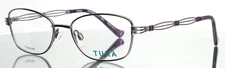 TURA R131 LIL Lilac Womens Semi Cat Eye Full Rim Eyeglasses 49-16-130 B:33