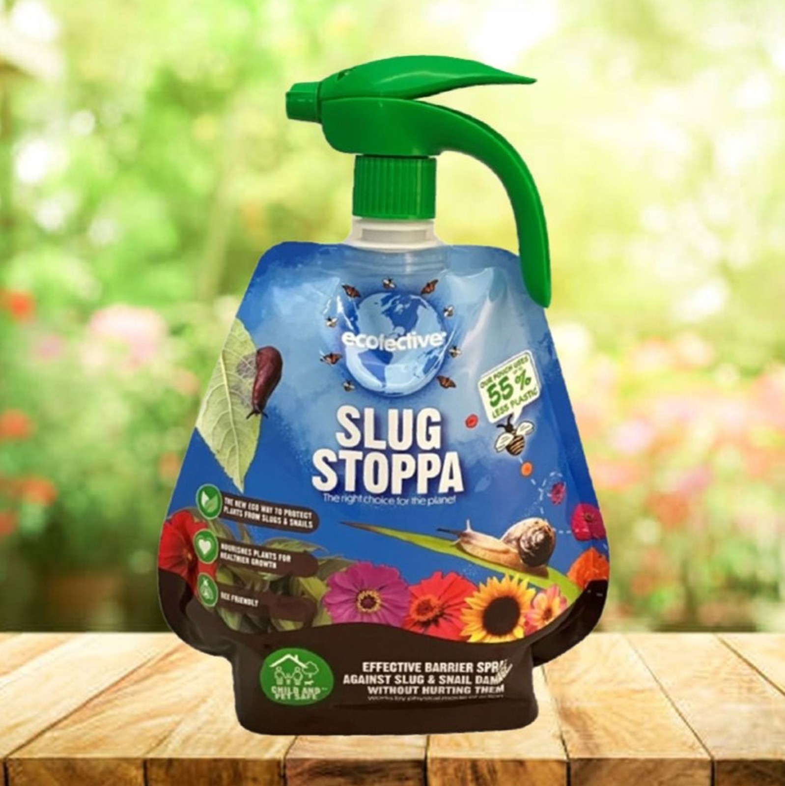 Ecofective Slug Stoppa Barrier Spray Pesticide Free Slug Repellent 1L - Image 2