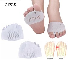 2PCS Silicone Bunion Toe Corrector Orthotics Straightener Separator Pain Foot